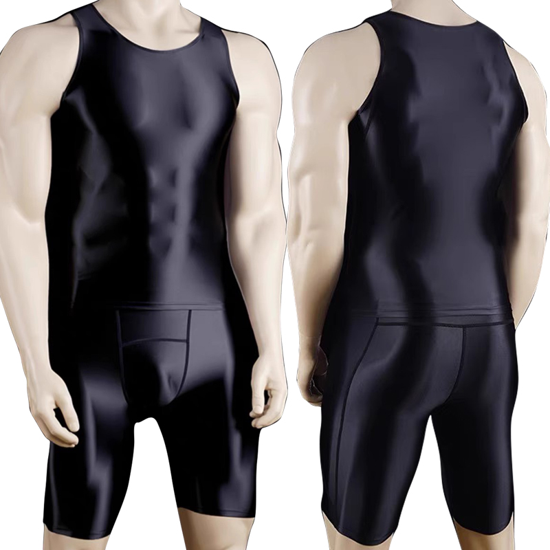 Compression Shorts Athletes - Homens finos colete de fitness collants