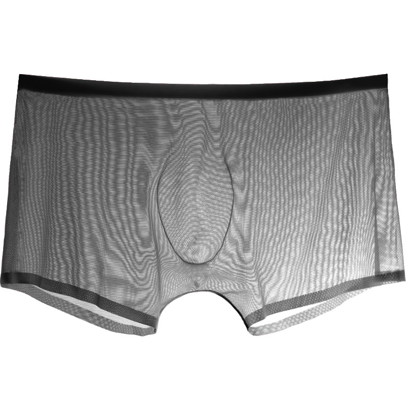 Trunk Breathable Men - Cuecas boxer masculinas, roupa íntima transparente
