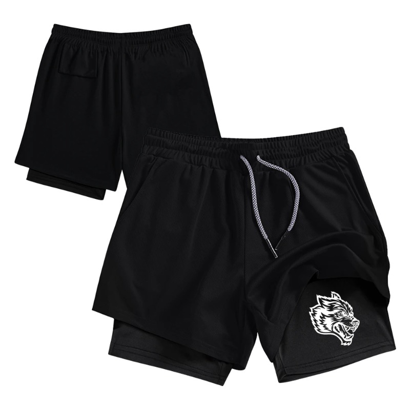 Compression Shorts Athletes - Shorts Masculinos de Streetwear com Dupla