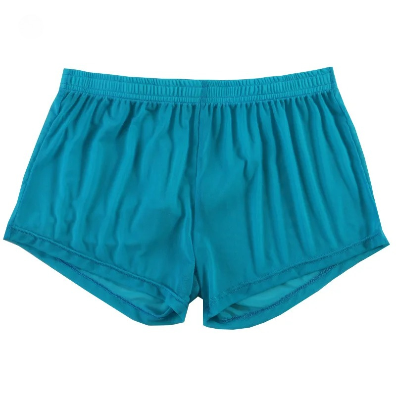 Mesh Sport Boxer - Calções casuais masculinos verão malha ultrafina