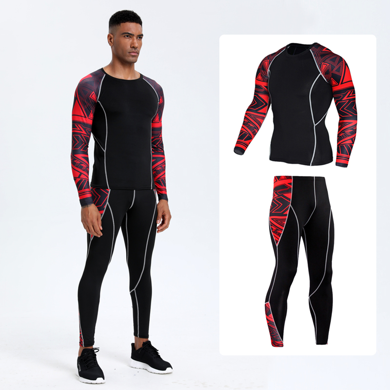 Compression Long Pant - Fato de fitness esportivo PRO masculino: