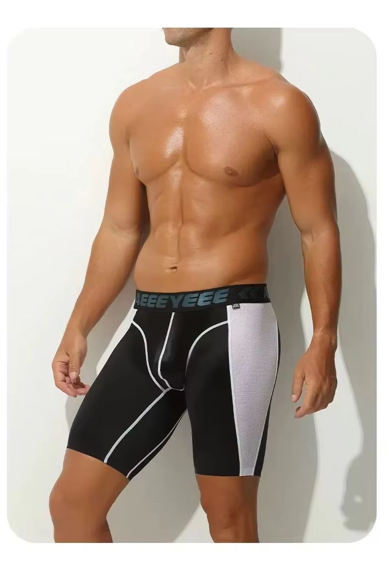 Mesh Sport Boxer - Cueca boxer masculina ultrafina de seda