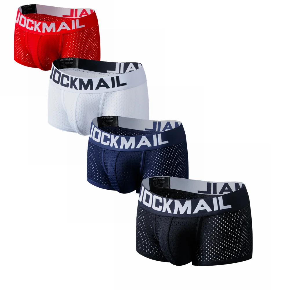 Multi Pack Underwear - Jockmail 4 pçs/lote boxer masculino malha