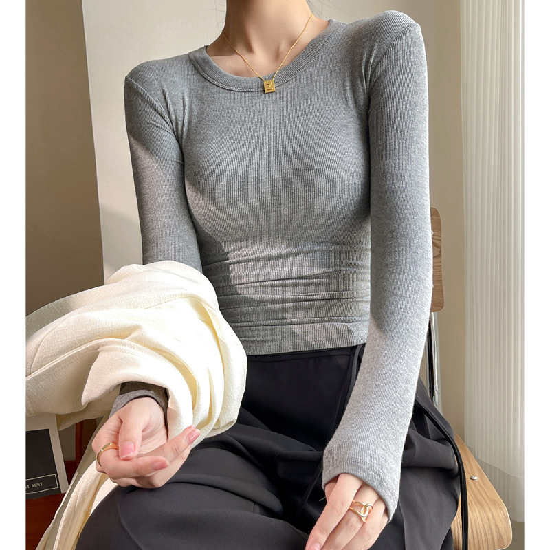 Undershirt Crew Neck - Camiseta Feminina de Manga Longa Fina