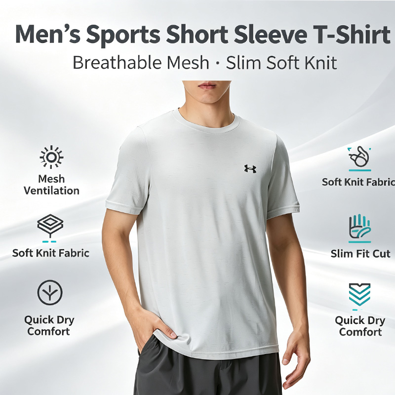 Undershirt Crew Neck - Camiseta masculina Under Armour Slim Fit