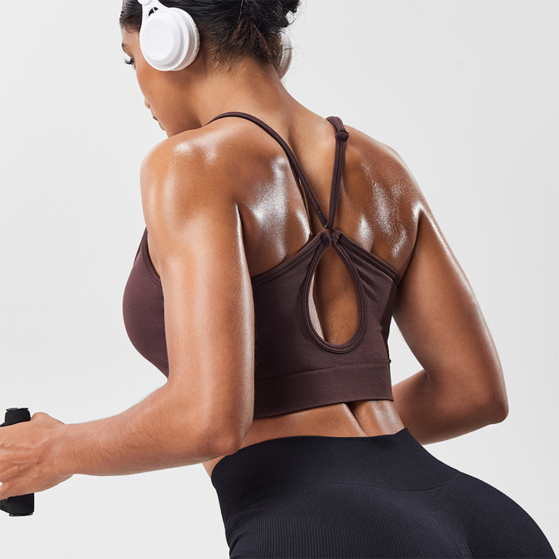 Suspender Tank Top - Sutiã Esportivo Feminino com Costas Vazadas