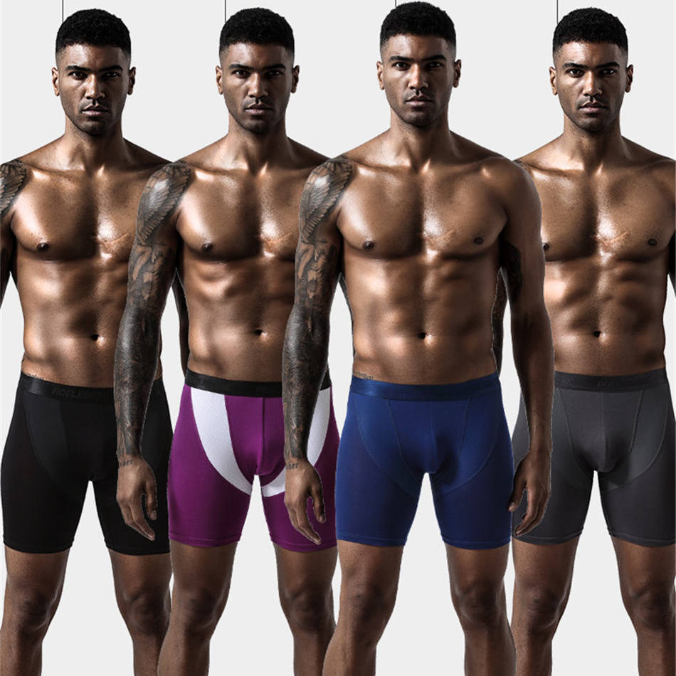 Shorts boxer sexy para homens, - Long Leg Trunk Men avaliação e preço