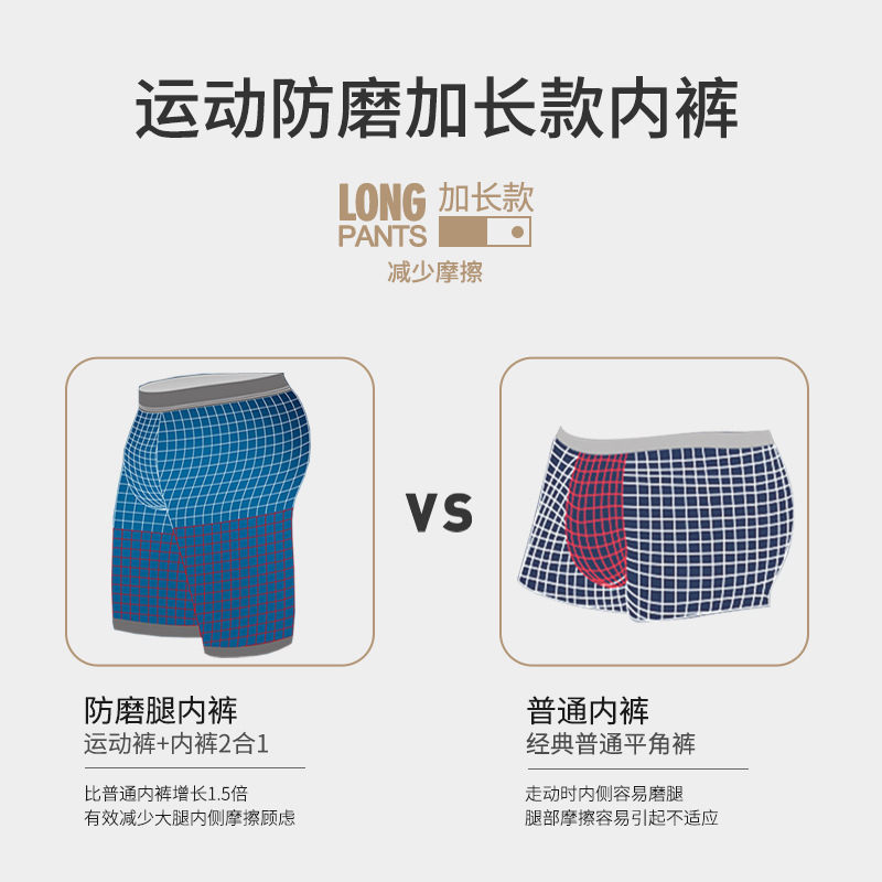 Shorts boxer sexy para homens, - Long Leg Trunk Men avaliação e preço