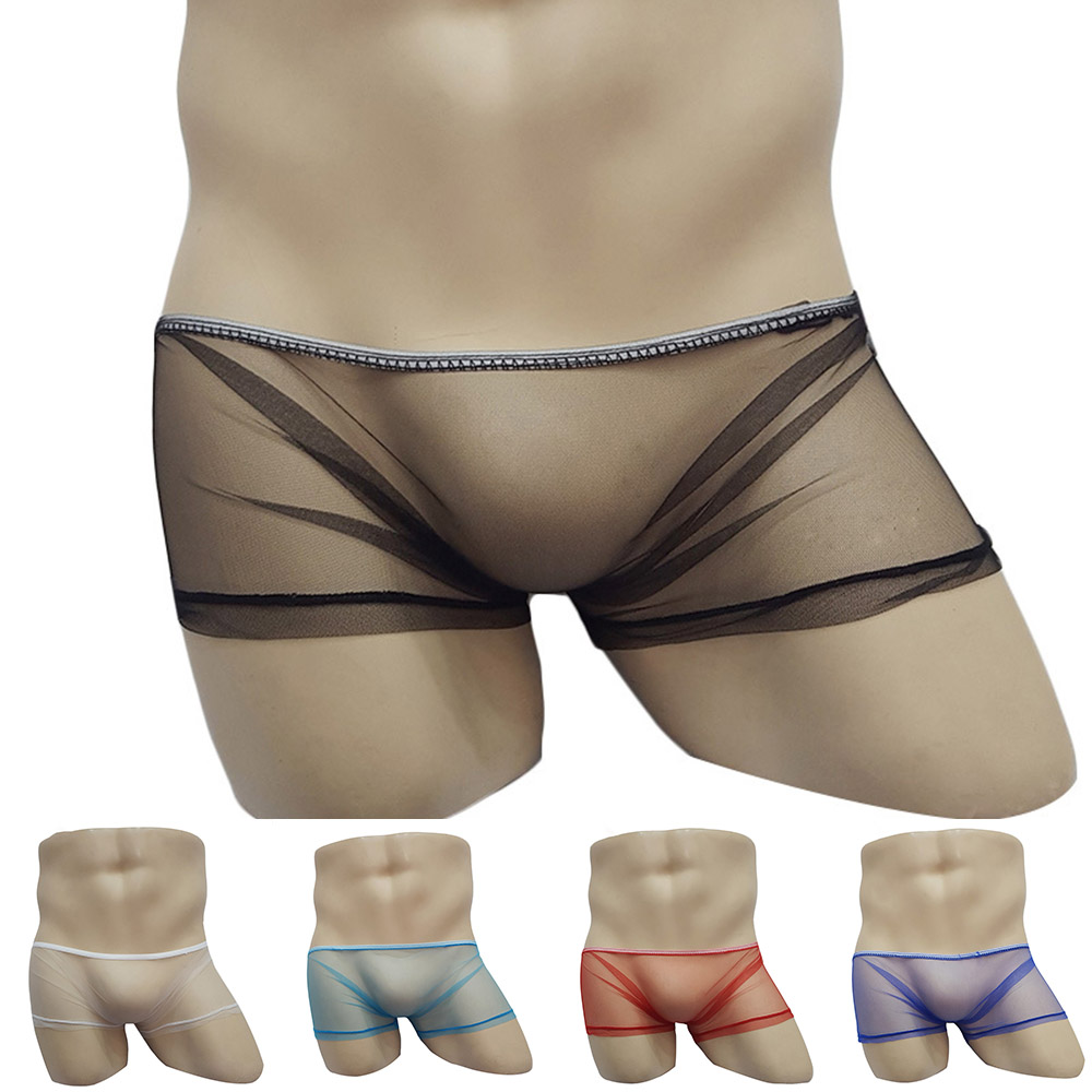 Cuecas boxer masculinas, roupa - Trunk Breathable Men avaliação e preço