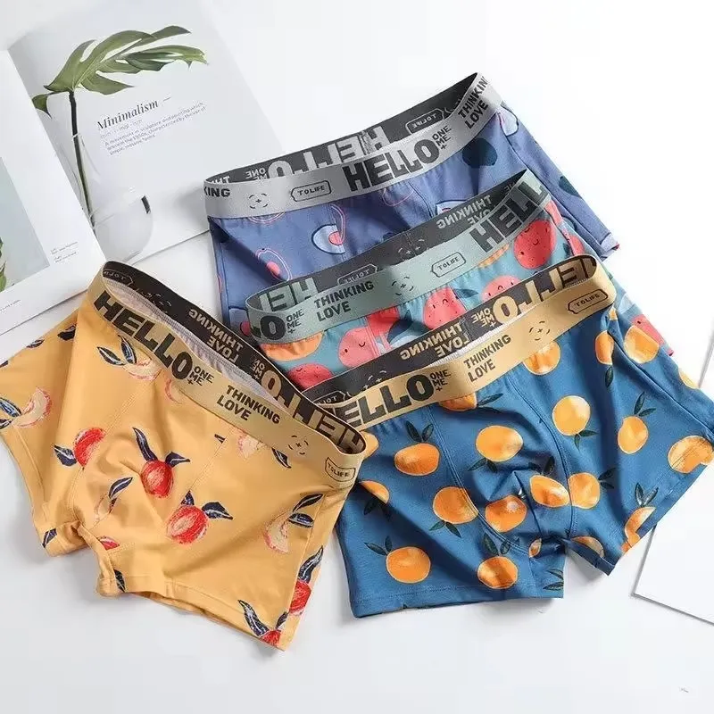 1/2/4 PCS Cuecas Boxer Masculi - Boxer Brief Pack Cotton avaliação e preço