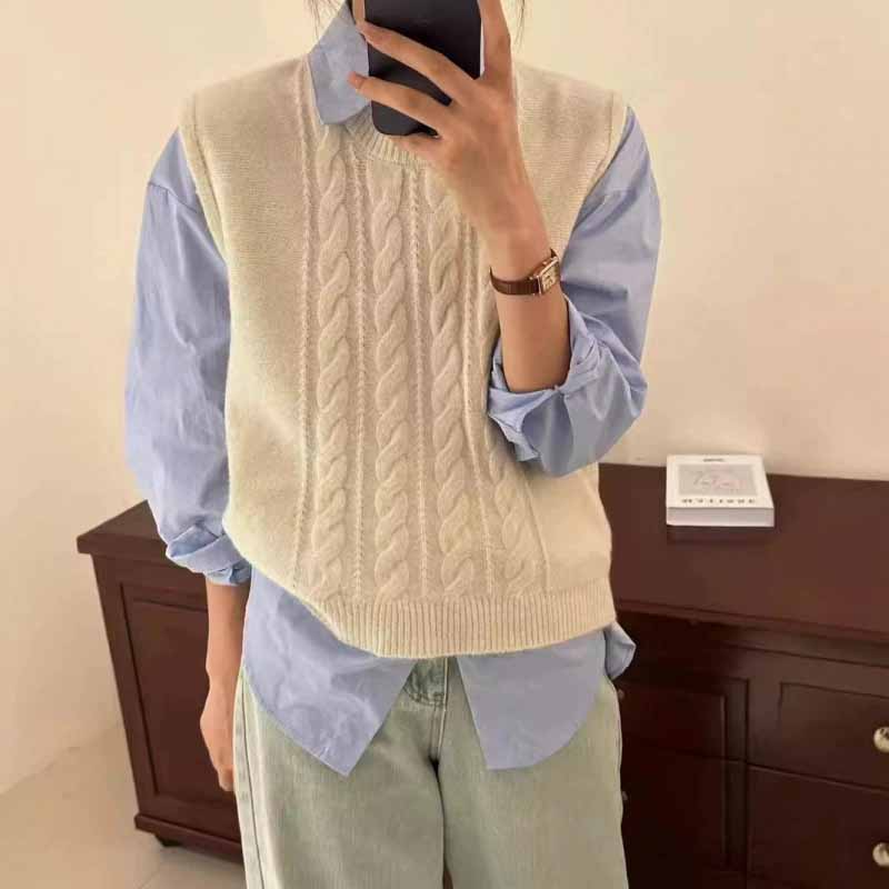 2025 novo o-pescoço colete de  - Sleeveless Undershirt avaliação e preço