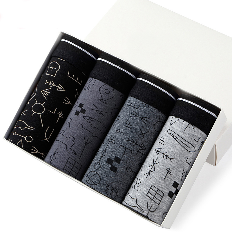 Men's Sexy Roupa Interior de A - Boxer Brief Pack Cotton avaliação e preço