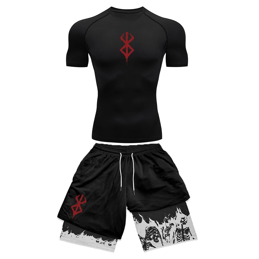 Anime 3d impresso conjunto de  - Compression Shorts Athletes avaliação e preço