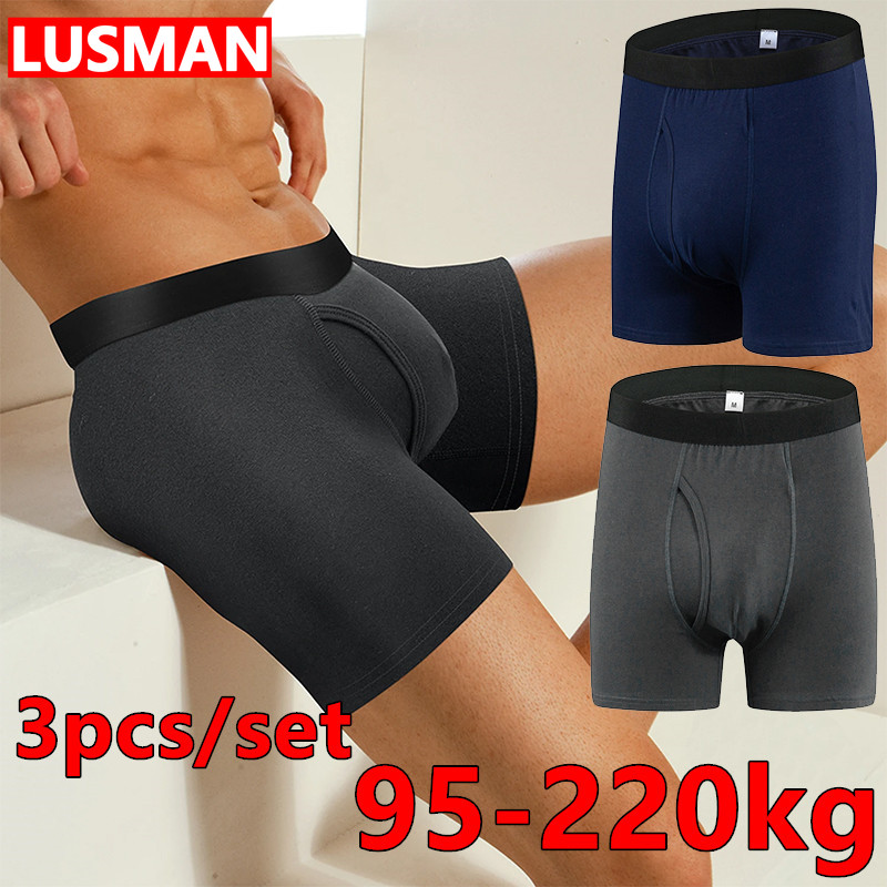 3 pçs roupa interior de algodã - Boxer Brief Pack Cotton avaliação e preço